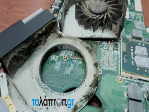 Καθαρισμός στο λάπτοπ HP G62 και αλλαγή ανεμιστήρα