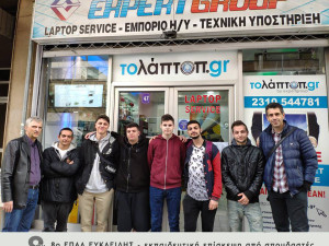 8o ΕΠΑΛ ΕΥΚΛΕΙΔΗΣ - εκπαιδευτική επίσκεψη από σπουδαστές στο εργαστήριο TOLAPTOP.gr