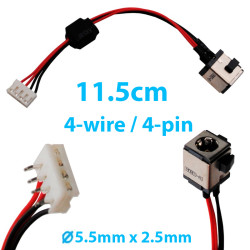 DC Jack for Toshiba Satellite P200 P205 P205D X200 X205 M500 U500 C670 L770