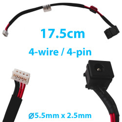DC Jack for Toshiba Satellite A200 A205 A215 A300 A305 L300 L305D L350D L355  6017B0149801