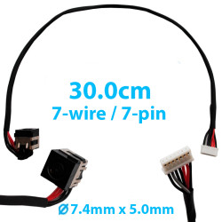DC Jack for Dell Latitude E6400 E6500 / Precision M2400 M4400 50.4RU07.101