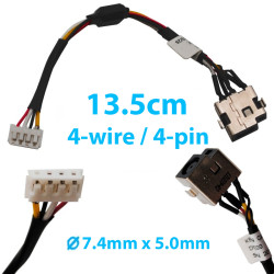 DC Power Jack for Laptop HP Pavilion DV2-1000 DV3-1000 DV3-2000 / Compaq Presario CQ35 DC301005E00