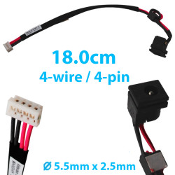 DC Power Jack for Laptop Toshiba Satellite L500 C650 C655 C655D L650 L655 L650D / Qosmio X500 X505 6017B0149801