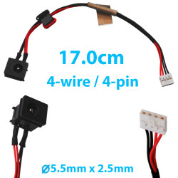 DC Power Jack for Laptop Toshiba Mini NB100 NB105 NB100-10X NB100-111 NB100-12A NB105-SP2801A