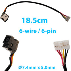 DC Power Jack for Laptop HP Pavilion DV6-1000 DV6-1100 DV6-1300 DV6-2000 / Compaq CQ61 G50 G61 G71