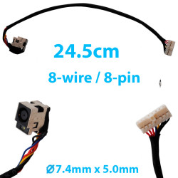 DC Power Jack for Laptop HP Pavilion DV8-1000 DV8T / Premium HDX18-1100 HDX18-1200 HDX18-1300