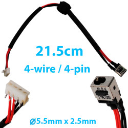 DC Power Jack for Laptop Toshiba Satellite A500 L450 L450D L455 L455D L555 L555D