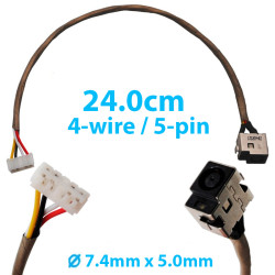 DC Power Jack for Laptop HP Pavilion DV7-1000 DV7-1100 DV7-1200 DV7-1400 DV7-1210TX DV7-1228CA DC301003H00