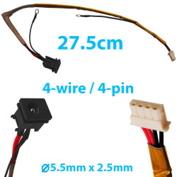 DC Power Jack for Laptop Toshiba Satellite L15 L25 L30 L35 P300-134