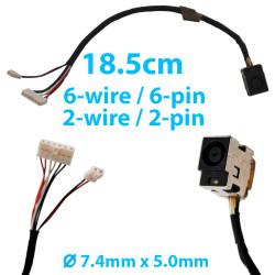 DC Power Jack for Laptop HP Pavilion DV6-2000 DV7-2000 DV7-2040US DV7-2180US DV7-3000 DV7-3080US