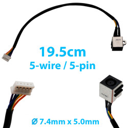 DC Power Jack for Laptop Dell Inspiron 14R N4010 14Z 1470 / Vostro 1015 A860