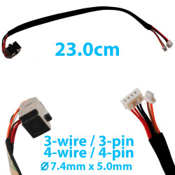 DC Power Jack for Laptop HP Probook 4310S 4510S 4515S 4710S Long 6017B0199101
