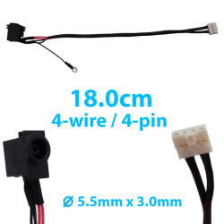 DC Power Jack for Laptop Samsung NP-R518 NP-R519 NP-R719 NP-R720