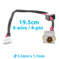 DC Power Jack for Laptop Aspire 5250 5251 5252 5336 5542 5551 5736 5741 5742 5742G 5742Z (65W)