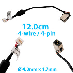 DC Jack for laptop HP Mini 110-3700 110-3710ev 110-3711sz 110-3713tu 210-2000 LONG CABLE 
