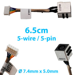 DC Jack for laptop Dell Inspiron 1464 1564 1764  DD0UM3PB002