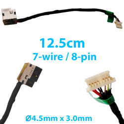 DC Jack for HP 240 G3 246 250 G4 250 255 G5 / Pavilion 15-AC  / Envy M6-P / Chromebook 11 G4 / Stream 11-D 12.5cm 799736-S57