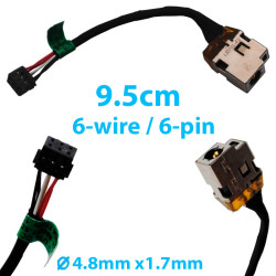 DC Jack for laptop HP Sleekbook 15-B 698231-SD1
