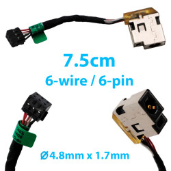 DC Jack for laptop HP Sleekbook 14 698230-SD1