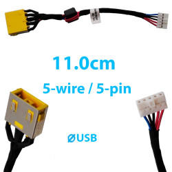 DC Jack for laptop Lenovo Ideapad G400 G400S G500 DC30100P