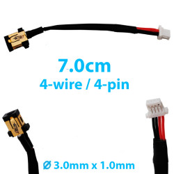 DC Jack for laptop Acer Aspire S7, S7-191, S7-391, S7-392 50.4LZ01.001