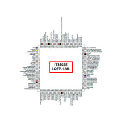 Controller IC Chip - ITE IT8502E, ITE8502E JXT QFP-128