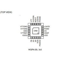 Controller IC Chip - Richtek RT8207MZQW, RT8207M  J7 J7= QFN-20