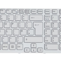 Keyboard Sony Vaio E15 E17 SVE15 SVE17 SVE-15 SVE-17 UK WHITE 1,8cm Version