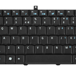 Keyboard Acer Aspire 1600 3000 3100 3650 5000 5100 5500 5610 5650 9110 UK BLACK 