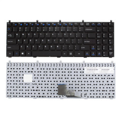 Keyboard Turbo-X W150 W150ER W250 W250H W251EL W765 W765S W765CU W870 W76TUN US BLACK with horizontal ENTER