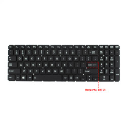 Keyboard Toshiba Satellite L50-B L55-B L55DT-B S50-B S55-B L50-B-11M L50-B-11K US BLACK with horizontal ENTER