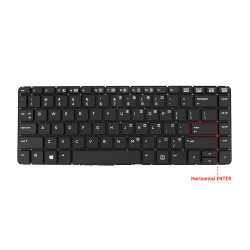 Keyboard HP Probook 430 G0 430 G1 US BLACK with horizontal ENTER