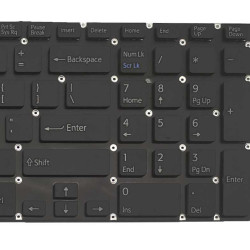 Keyboard Sony Vaio SVF15 SVF152 SVF153 SVF15A SVF15E SFV152C SVF1541 SVF152C29M US BLACK Matte with horizontal ENTER