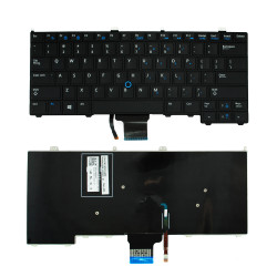 Keyboard Dell Latitude E7440 E7420 E7240 14-7000 12-7000 US BLACK with Trackpad