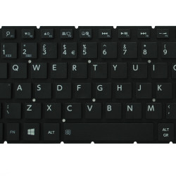 Keyboard Toshiba Satellite L50-B L50D-B L50T-B L50-B-11M L50-B-11K L55-C P55-C C55D-C UK BLACK with vertical ENTER