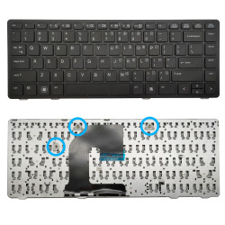 Keyboard HP ProBook 6460B 6465B / EliteBook 8460P 8460W 8470P US BLACK With FRAME NO Track Point