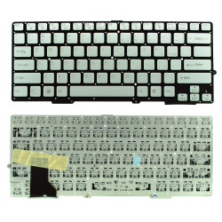 Keyboard Sony Vaio SVS13 SVE13 US SILVER with horizontal ENTER