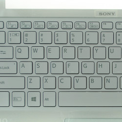 Keyboard Sony Vaio SVF13 US SILVER With Backlight Frame Palmrest Touchpad