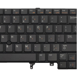 Keyboard Laptop Dell Latitude E5420 E5430 E6320 E6330 E6420 E6430 US BLACK with backlit and trackpad