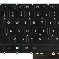 Keyboard Toshiba Satellite P50-A P55-A P50-A-01M P70-A P75-A US BLACK With Backlight and horizontal ENTER