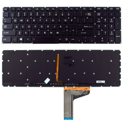 Keyboard Toshiba Satellite P50-A P55-A P50-A-01M P70-A P75-A US BLACK With Backlight and horizontal ENTER