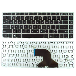 Keyboard HP Probook 4330S 4331S 4430S 4431S 4435S 4436S US GREY-BLACK Με πλαίσιο