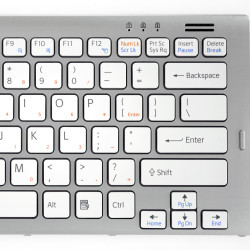 Keyboard Sony Vaio VGN-SR VGN-SR11M VGN-SR12G/B VGN-SR12G/P US GREY-WHITE With Frame