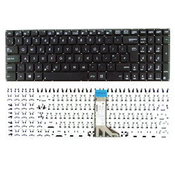 Keyboard Asus X551 X551MA X553M F551M F553M F554L D550  R512MA X555BA UK BLACK with vertical ENTER