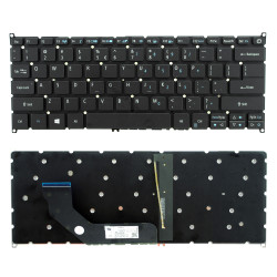 Keyboard Acer Aspire S5-371 SF314-41 SF314-41 SF314-52 SF413-56 US BLACK With Backlight and horizontal ENTER
