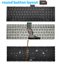 Keyboard HP Omen 17-W 17-W000 17-W100 17-W200 17T-W100 15-AB 15-AU 15-BC 15-AE 15-AW 15-AE 15-AS 15-AH US BLACK With Backlight and horizontal ENTER