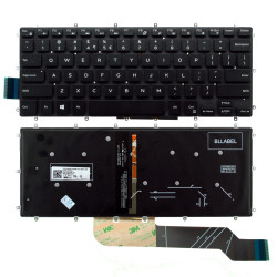 Keyboard Dell Vostro 14 5468 14 5471 / Latitude 3490 3379 / Inspiron 14 7466 US BLACK With Backlight and horizontal ENTER