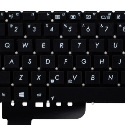 Keyboard Asus Vivobook X201 X201E S200 S200E Q200 Q200E F201 F201E F202 F202E US BLACK with horizontal ENTER