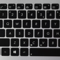 Palmrest top case  - Cover C for laptop Asus N56, N56J GREY-BLACK KEYBOARD US with Backlight