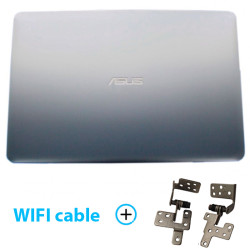 Genuine LCD back cover - Cover A for laptop Asus A540L X540L Light GREY MATTE with hinges and wifi cable